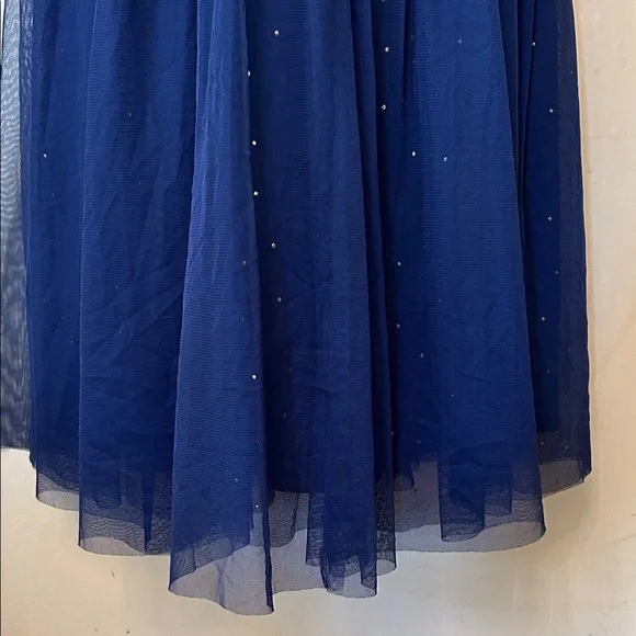 Anthropologie Moulinette Soeurs Floral and Navy Tulle Dress size 14 - Picture 6 of 16